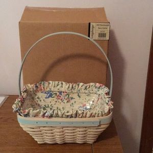 Longaberger 2003 White washed small Easter basket